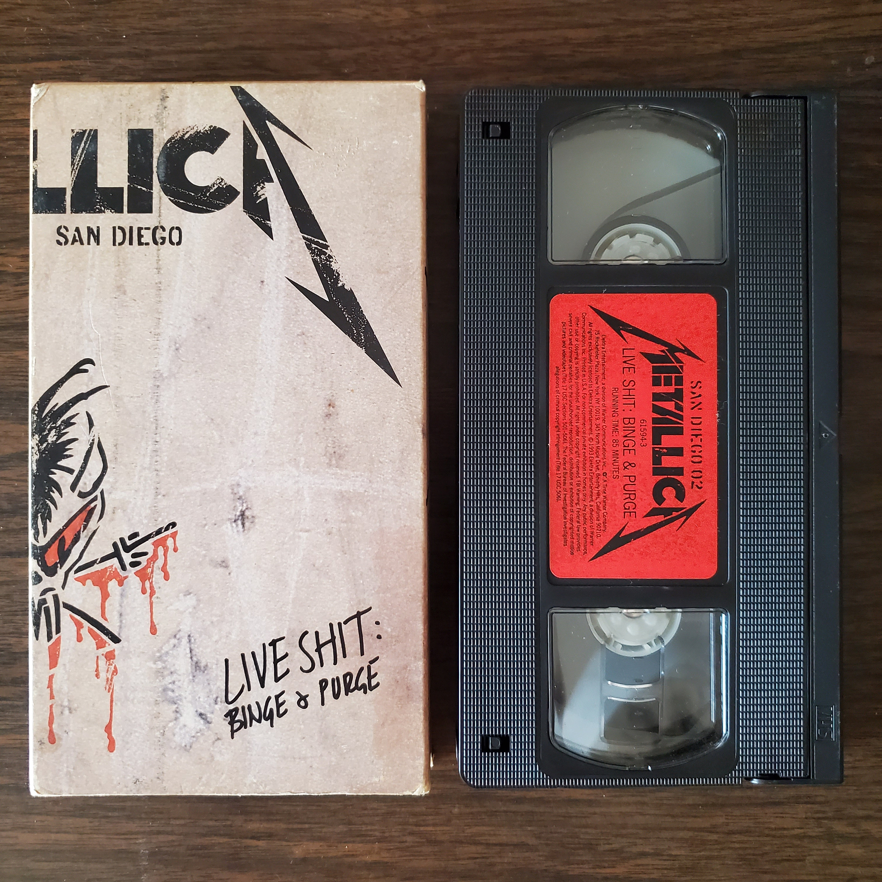 Metallica - Live Shit: Binge & Purge VHS (san Diego, 1992