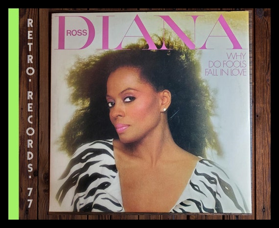 Vintage Diana Ross 'why Do Fools Fall in Love' Vinyl LP, 1981 Soul