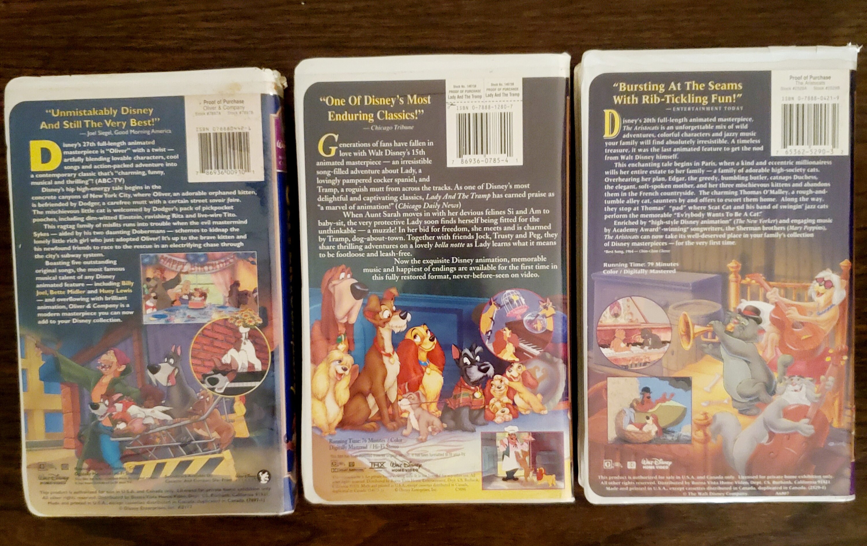 Walt Disney's Lady and the Tramp VHS  Comic Collectibles - Other / HipComic