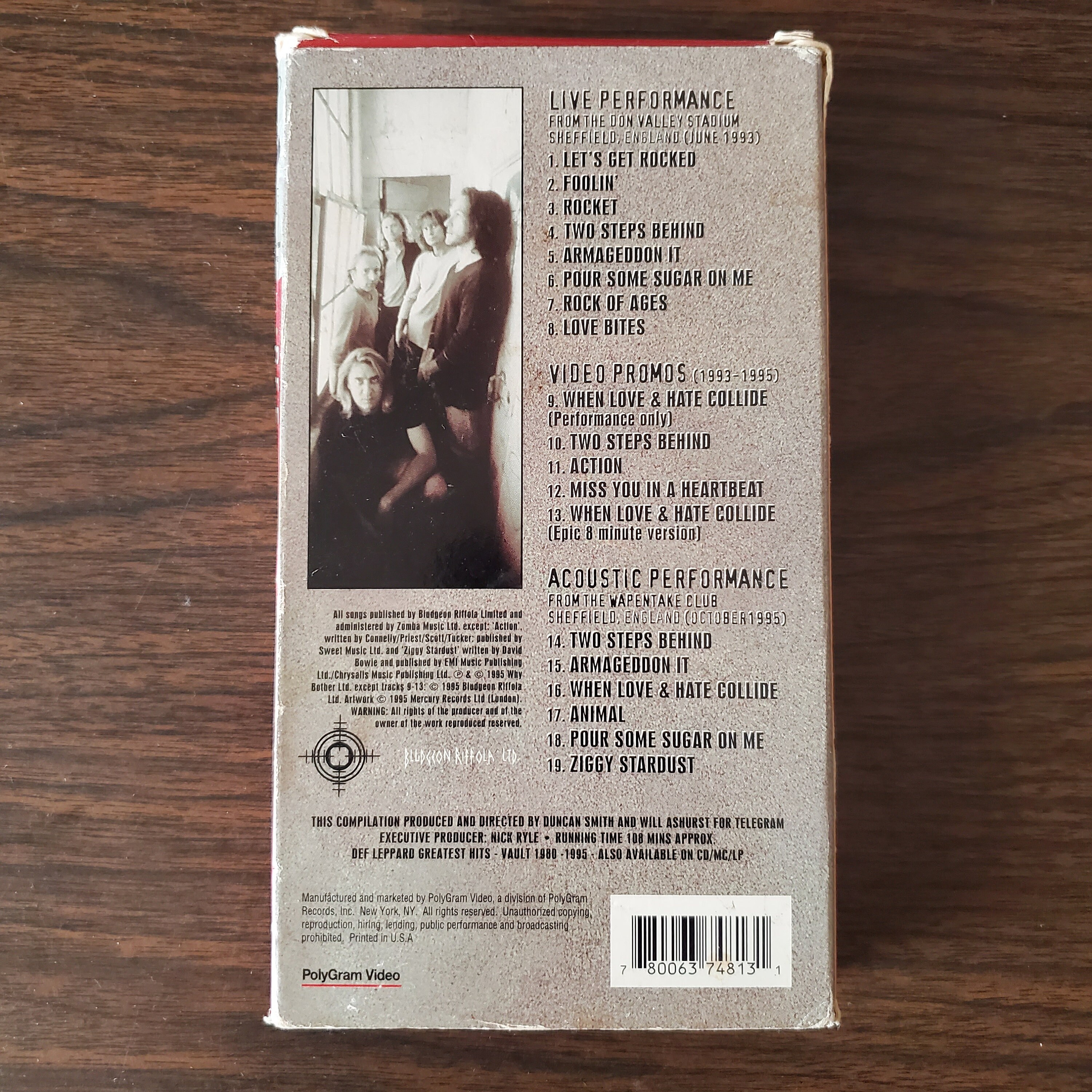 Def Leppard - Video Archive VHS, 1995, Def Leppard Music - Etsy