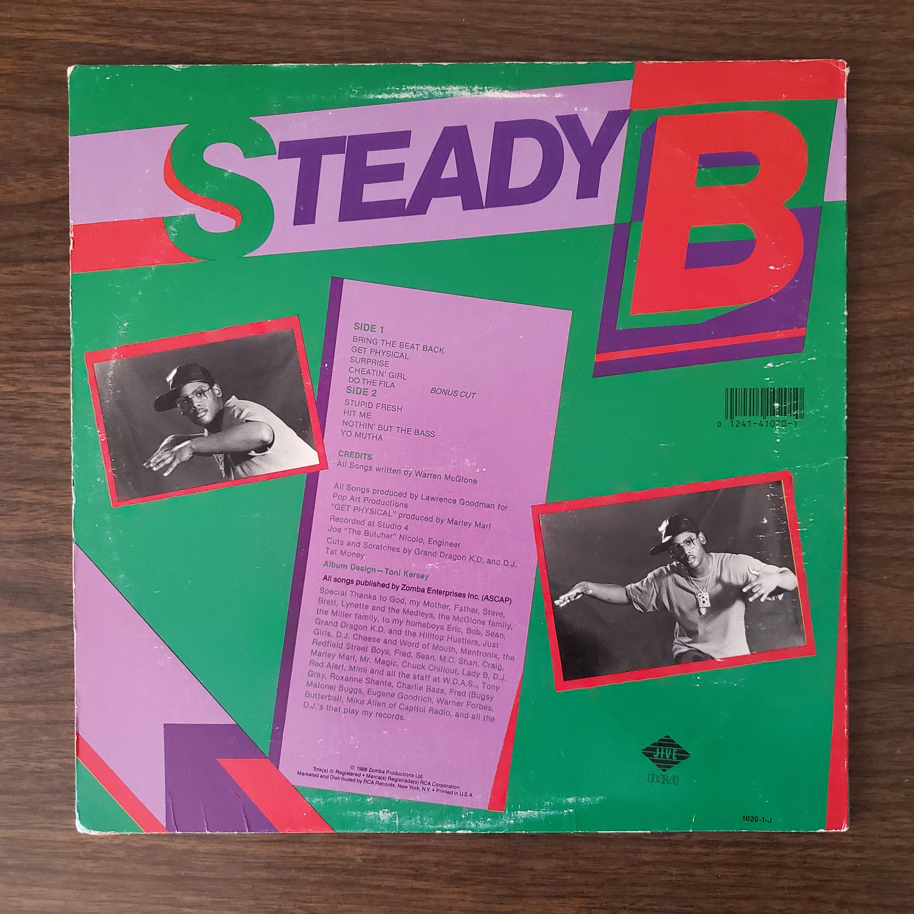 1986 Steady BBring The Beat Back álbum Jive records Etsy