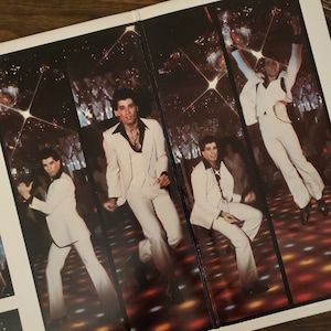 Saturday Night Fever Record LP & VHS Movie, 1977, John Travolta, Bee Gees, Stayin' Alive, Disco, Double Album, LP, Vinyl, Record, Album, vhs image 6