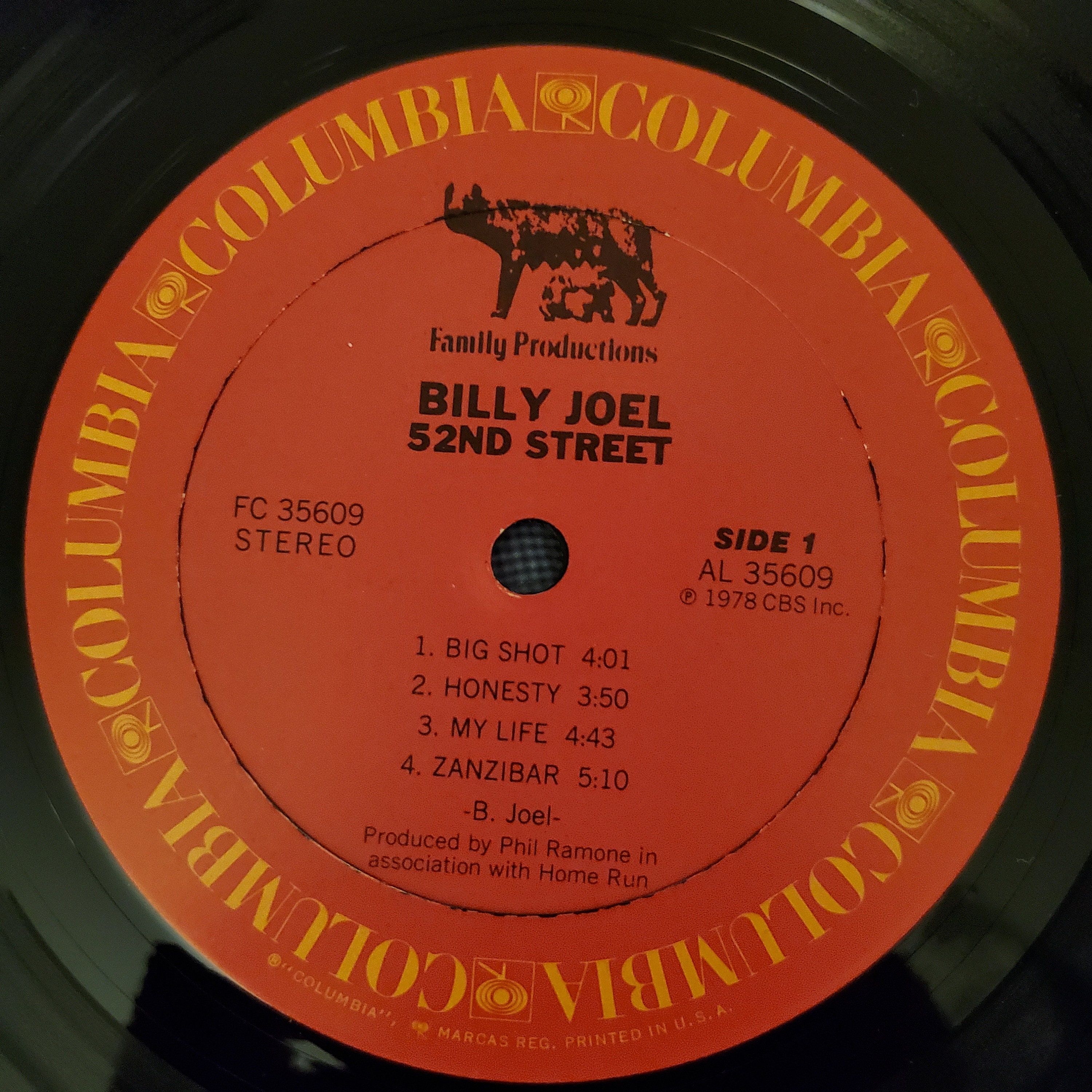 1978 Billy Joel-52nd Street Album, FC 35609, Big Shot - Etsy Canada