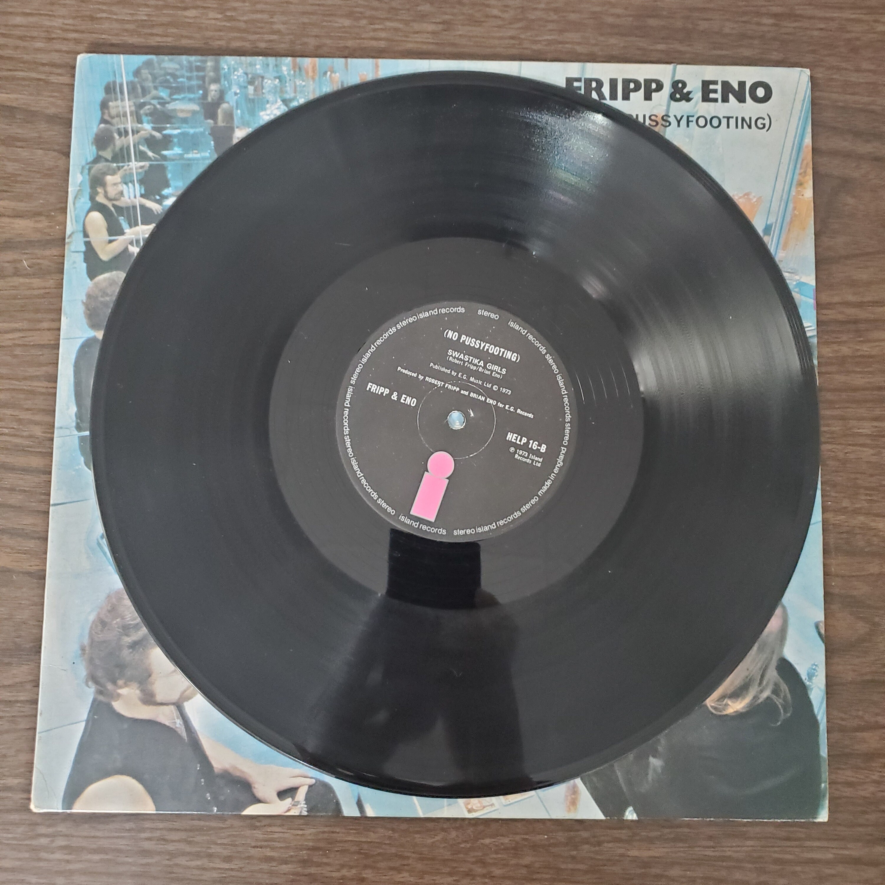 1973 Fripp & Eno – (no Pussyfooting) Album, HELP 16, Gatefold