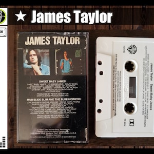 1982 James Taylor-Sweet Baby James & Mud Slide Slim And The Blue Horizon Cassette,  4-23709