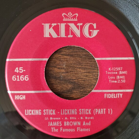 James Brown - Licking Stick 45 RPM Vinyl Record (1968) - Etsy Italia