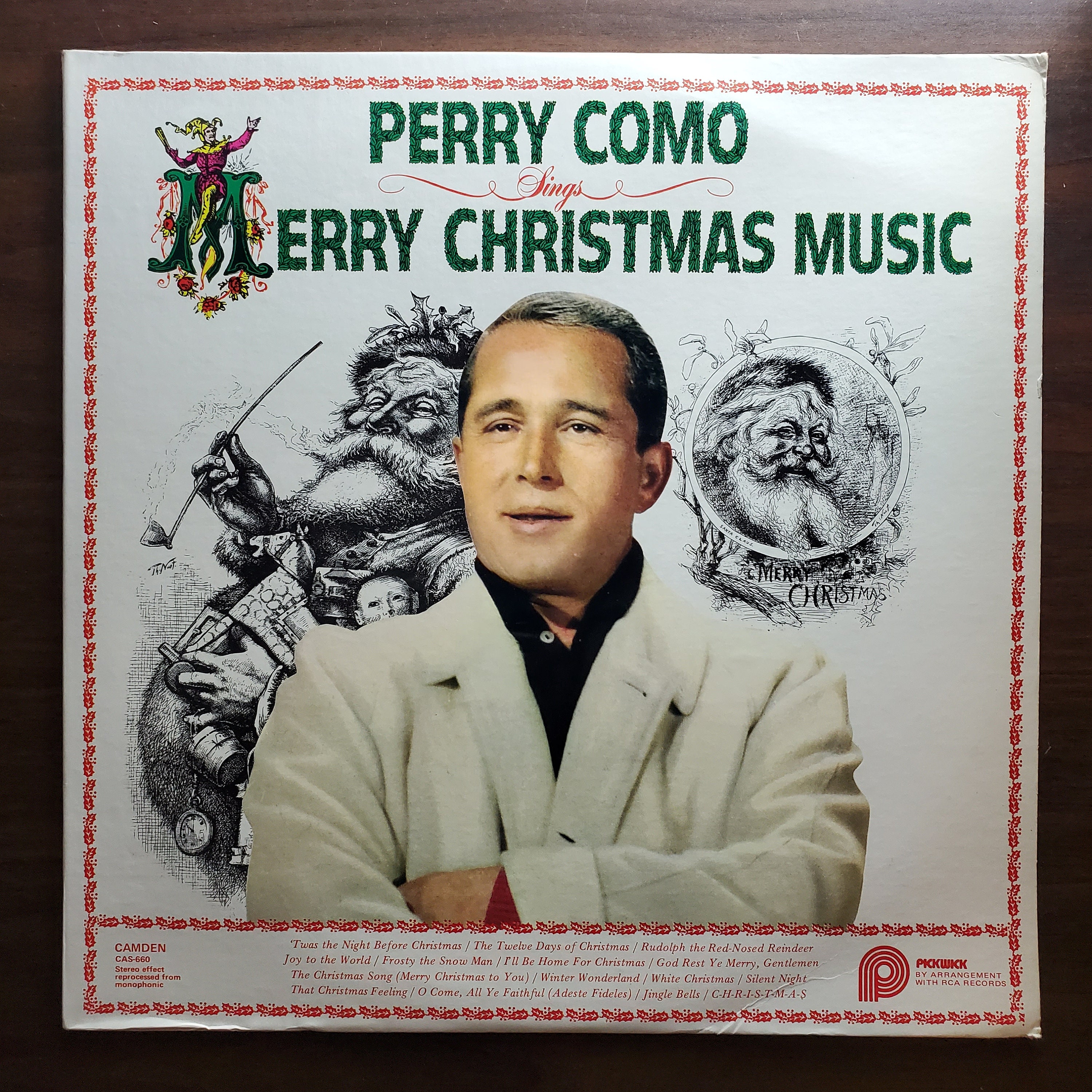 Perry Como Sings Merry Christmas Music Album - 1977 Vinyl Record