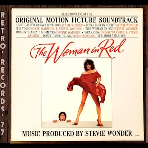 Vintage Record: The Woman In Red Movie Soundtrack, 1984, Movie Album,  LP, Vinyl, Record, Album