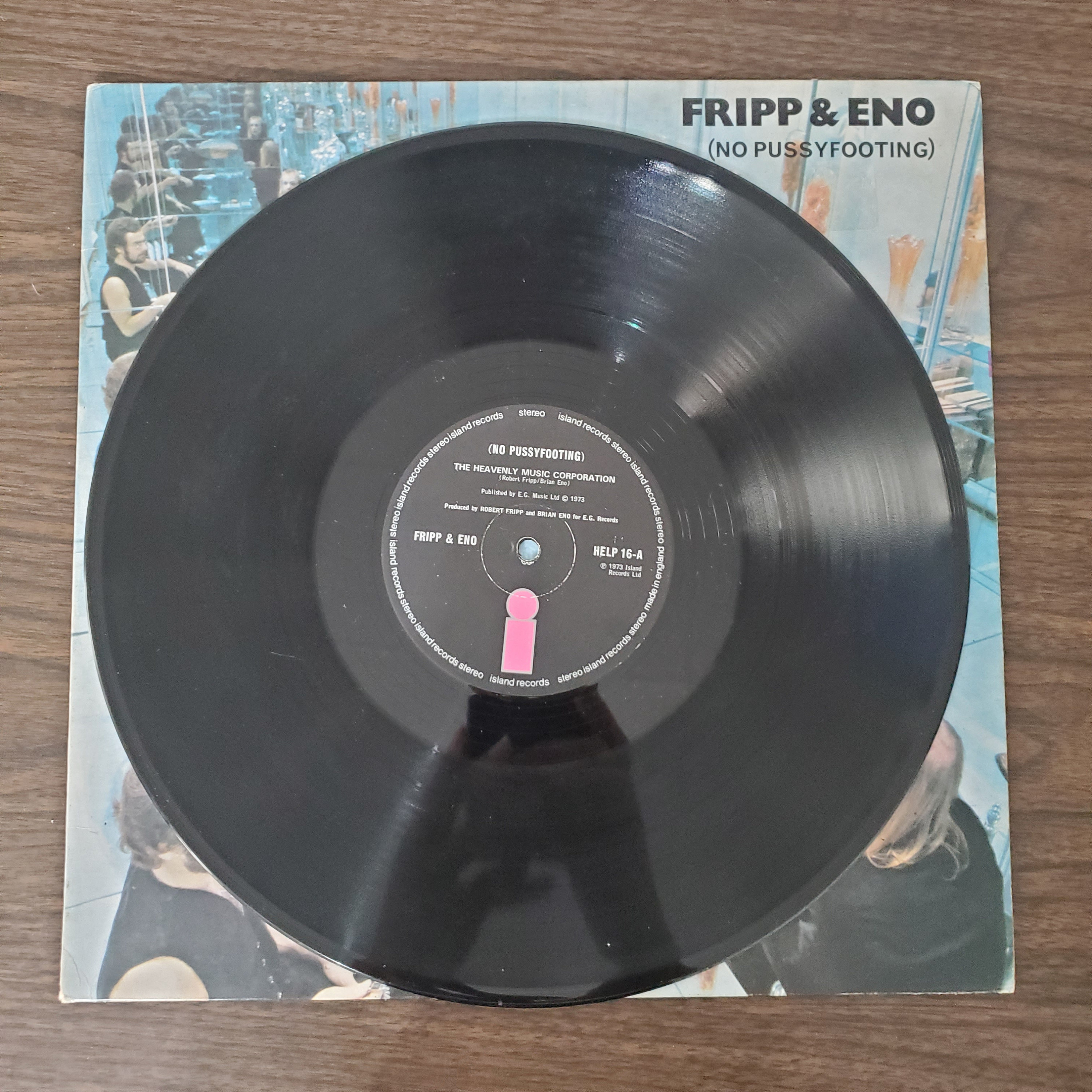 1973 Fripp & Eno – (no Pussyfooting) Album, HELP 16, Gatefold