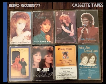 Individual Cassette Tapes: Reba McEntire, Wynonna and Naomi, The Judds,  Patsy Cline, Loretta Lynn, Country Music,  Cassette Tape