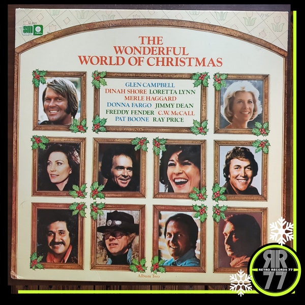 The Wonderful World Of Christmas Album Two, 1976 Country Christmas Album, various artists Loretta Lynn, Pat Boone, Jimmy Dean, Merle Haggard
