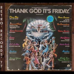 Thank God It&#39;s Friday (The Original Motion Picture Soundtrack), Double Album, 1978. TGIF,  LP, Vinyl, Record, Album