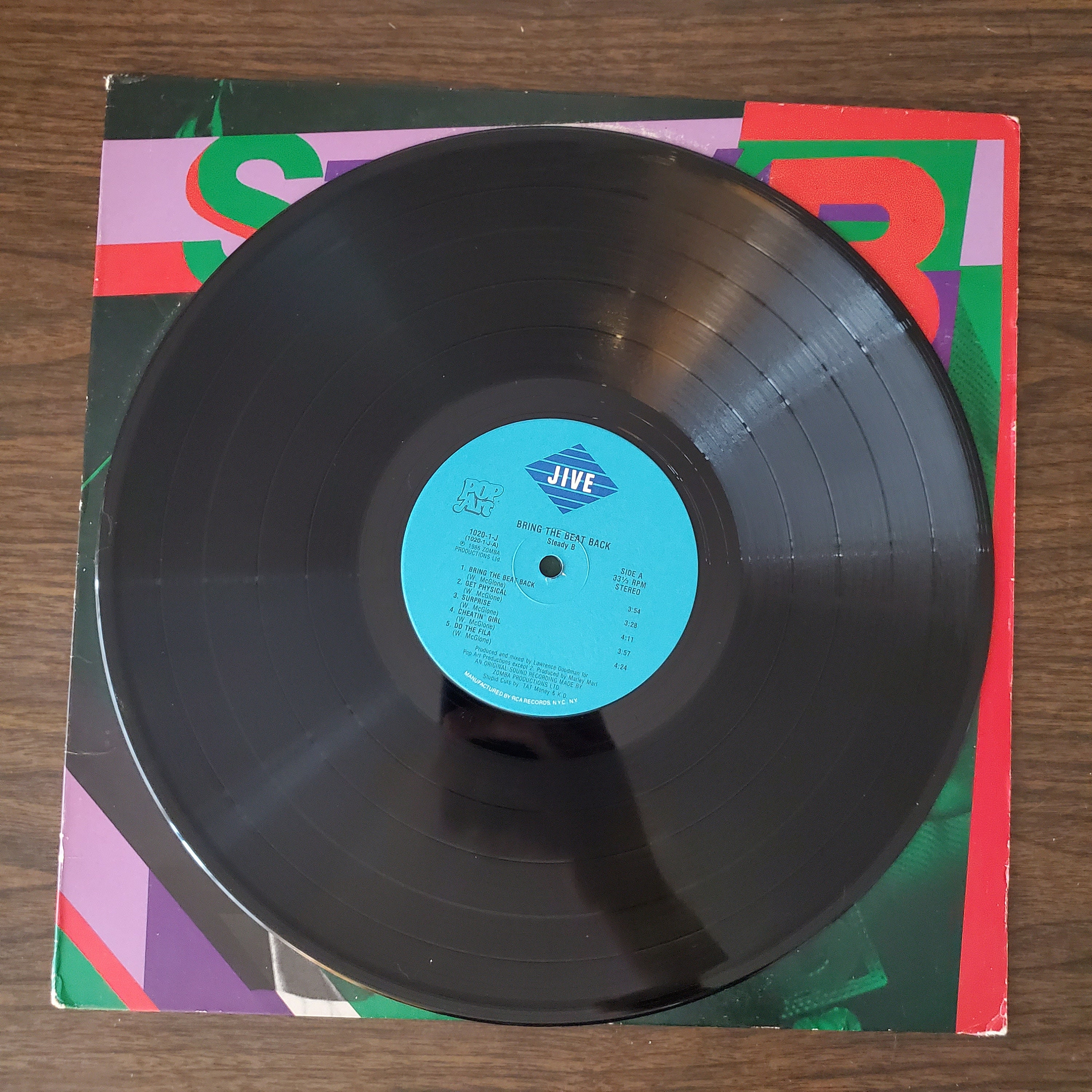 1986 Steady Bbring the Beat Back Album Jive Records Etsy