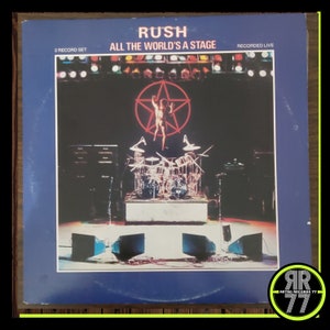 Rush – All The World&#39;s A Stage, 2 xlp double vinyl,SRM-2-7508, Live recording,  2112, Bastille Day, working man....