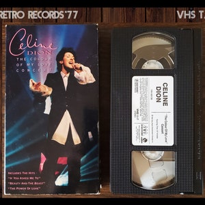 1995 Celine Dion-The Colour of My Love Concert VHS, Celine Dion Concert, Power Of Love, Beauty And The Beast, VHS
