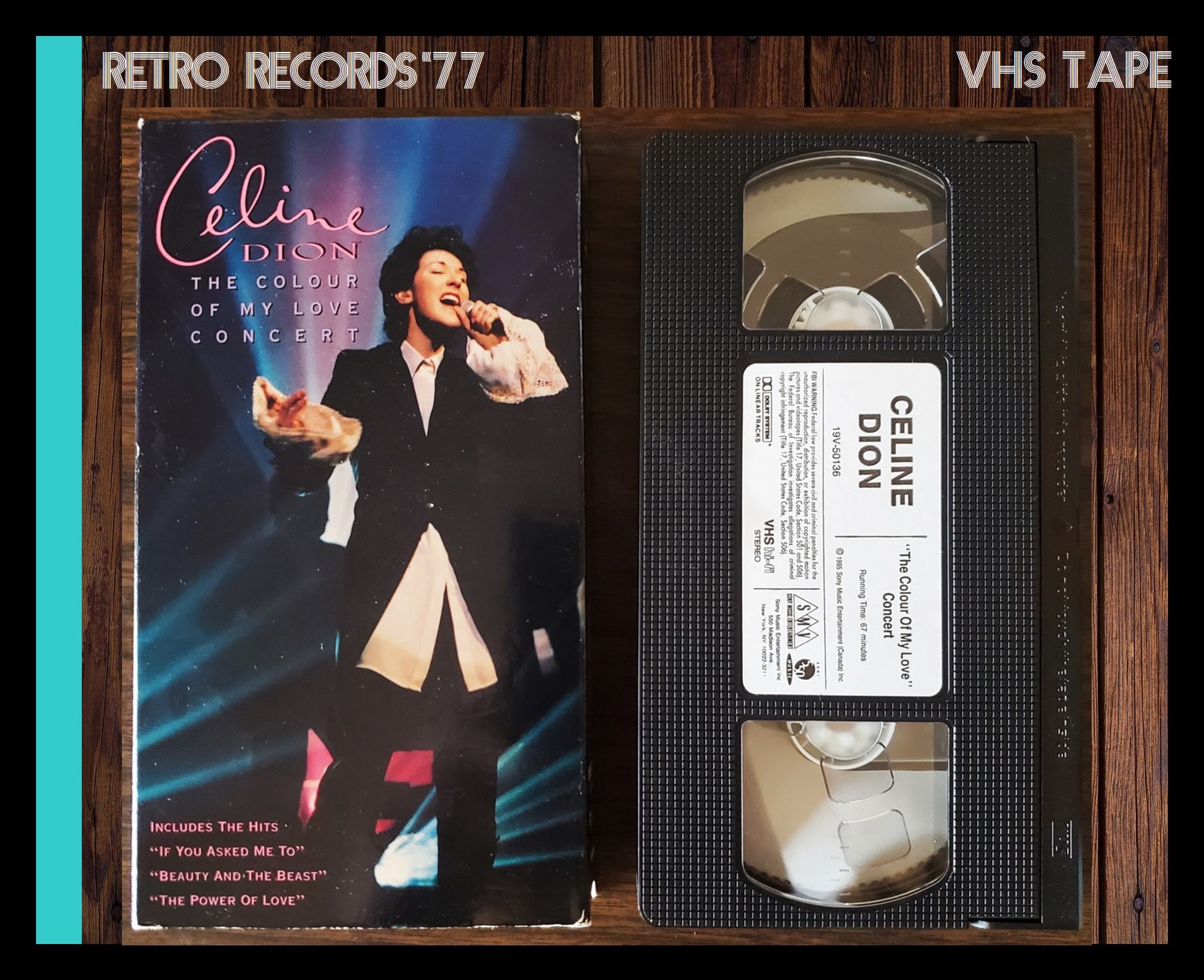 1995 Celine Dion Colour of My Love Concert VHS Tape - Etsy