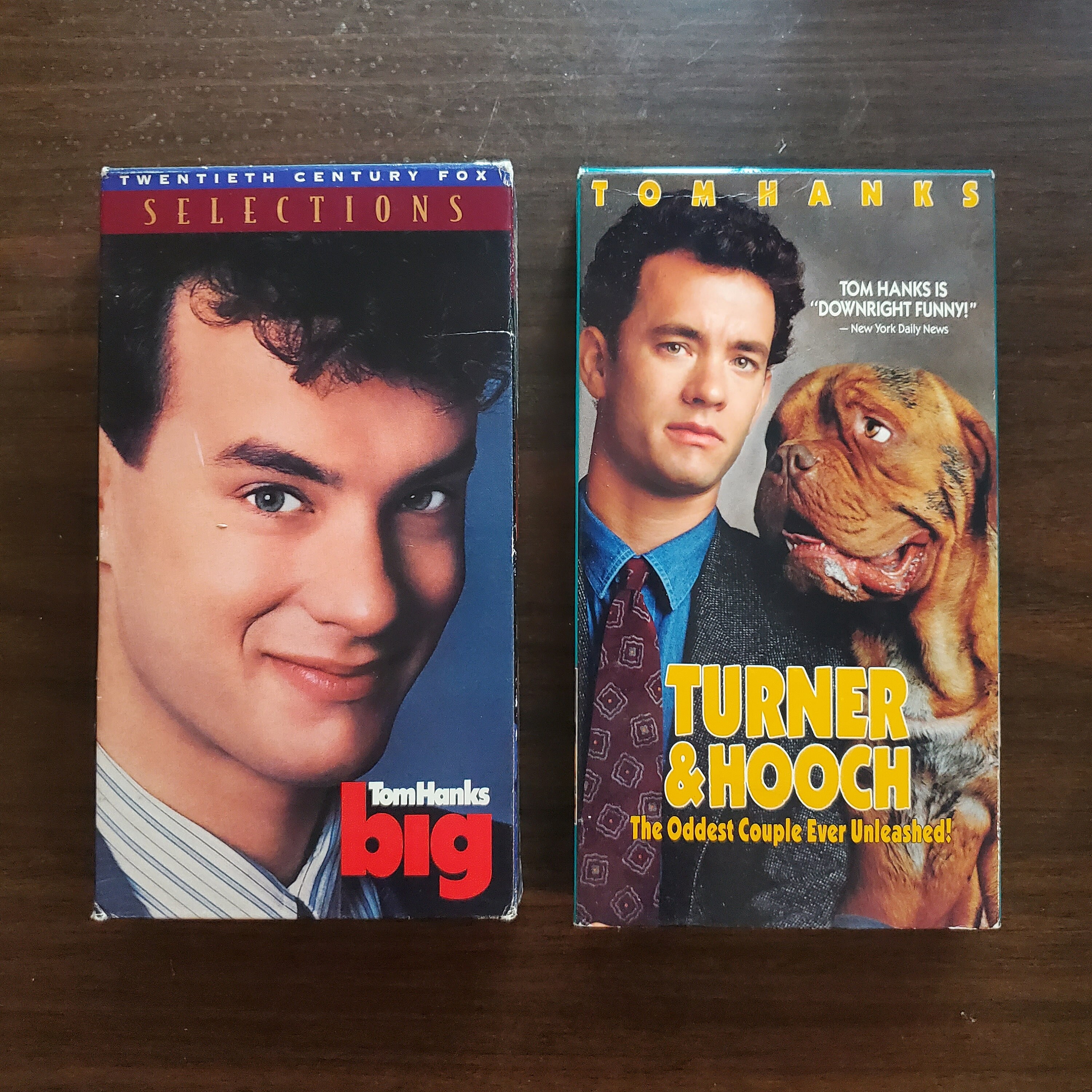 2 Tom Hanks Movies on VHS, Big Movie and Turner & Hooch Movie