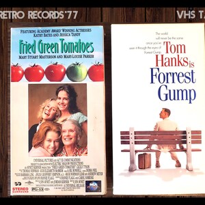 VHS Tapes: Forrest Gump, Fried Green Tomatoes, 2 VHS Movies, Tom Hanks, Sally Field, Movie Night, Academy Award, Films, VHS