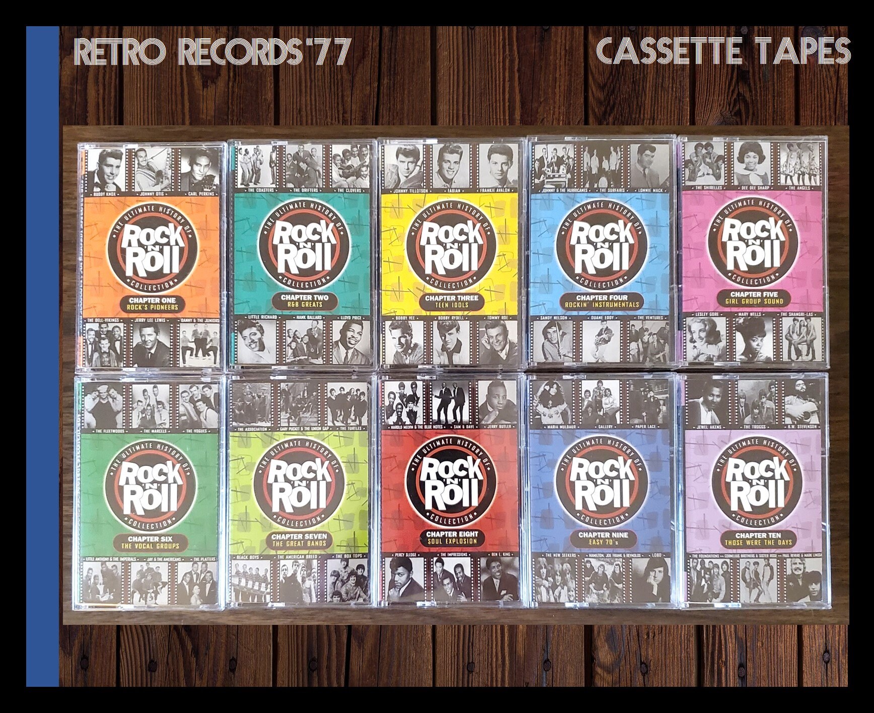 Cassette Tapes: Ultimate History of Rock and Roll 50s, 60s Cassette Tapes: Ultimate History of Rock and Roll 50s, 60s