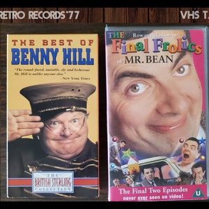 Best of Benny Hill and Mr. Bean's The Final Frolics, English Comedy, Free Shipping, VHS image 1