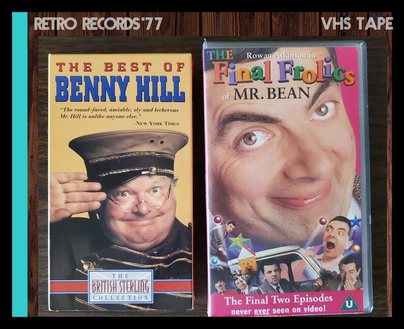 Best of Benny Hill and Mr. Bean's The Final Frolics, English Comedy, Free Shipping, VHS image 1