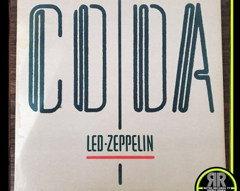 Vintage Led Zeppelin Coda LP Record Album Vinyl 1982 Vinyl 1980s