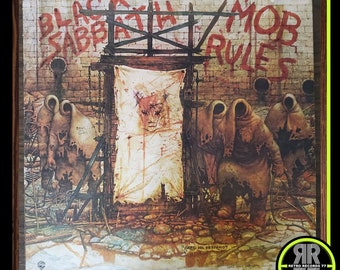 Vintage Black Sabbath Mob Rules Album 1981 LP Record 12' Vinyl