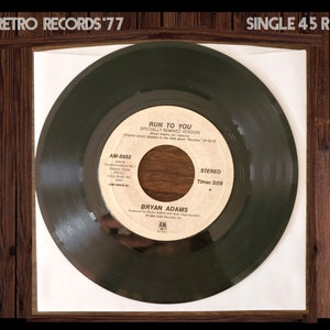 Bryan Adams-Run To You / Somebody Single LP, 1984, 45 RPM single,  7 Inch single, record, vinyl, lp