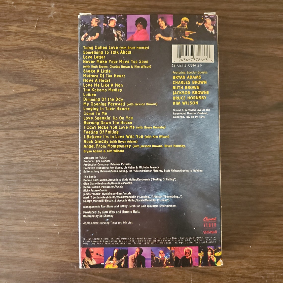 1995 Bonnie Riatt Road Tested VHS Country Music VHS - Etsy