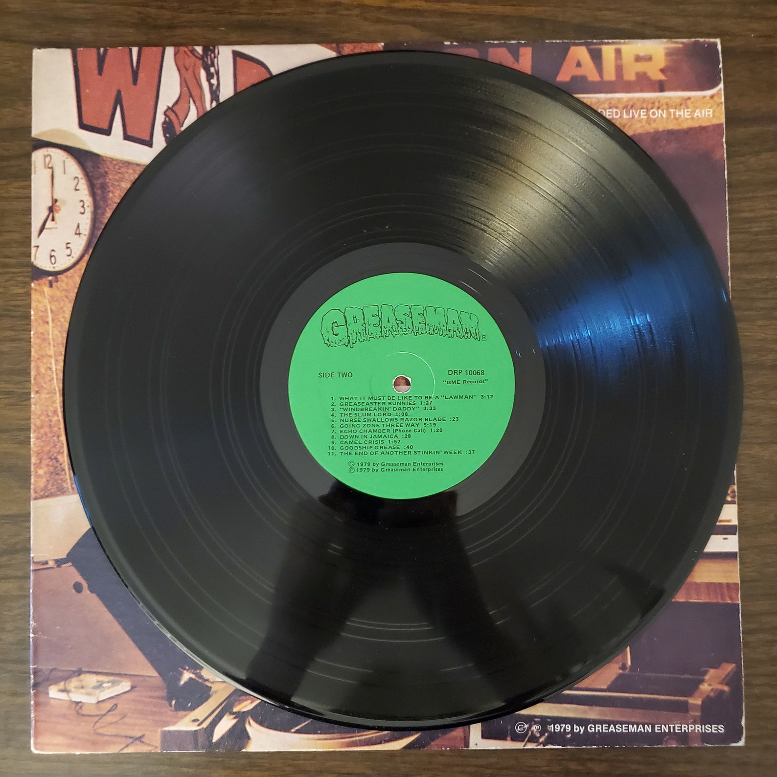 Vintage LP Greaseman live and Shrieking Comedy Etsy