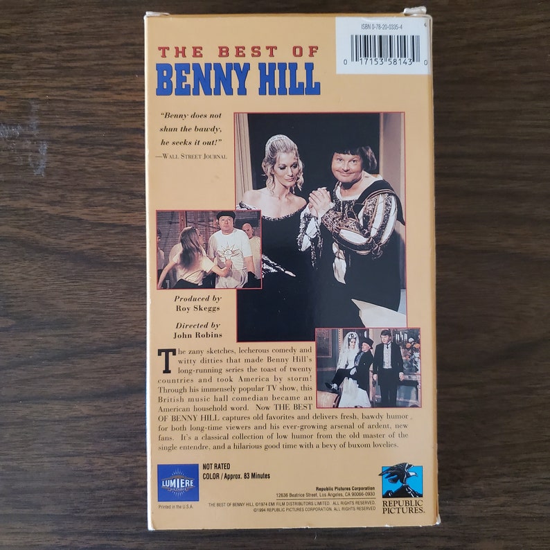 Best of Benny Hill and Mr. Bean's The Final Frolics, English Comedy, Free Shipping, VHS image 4