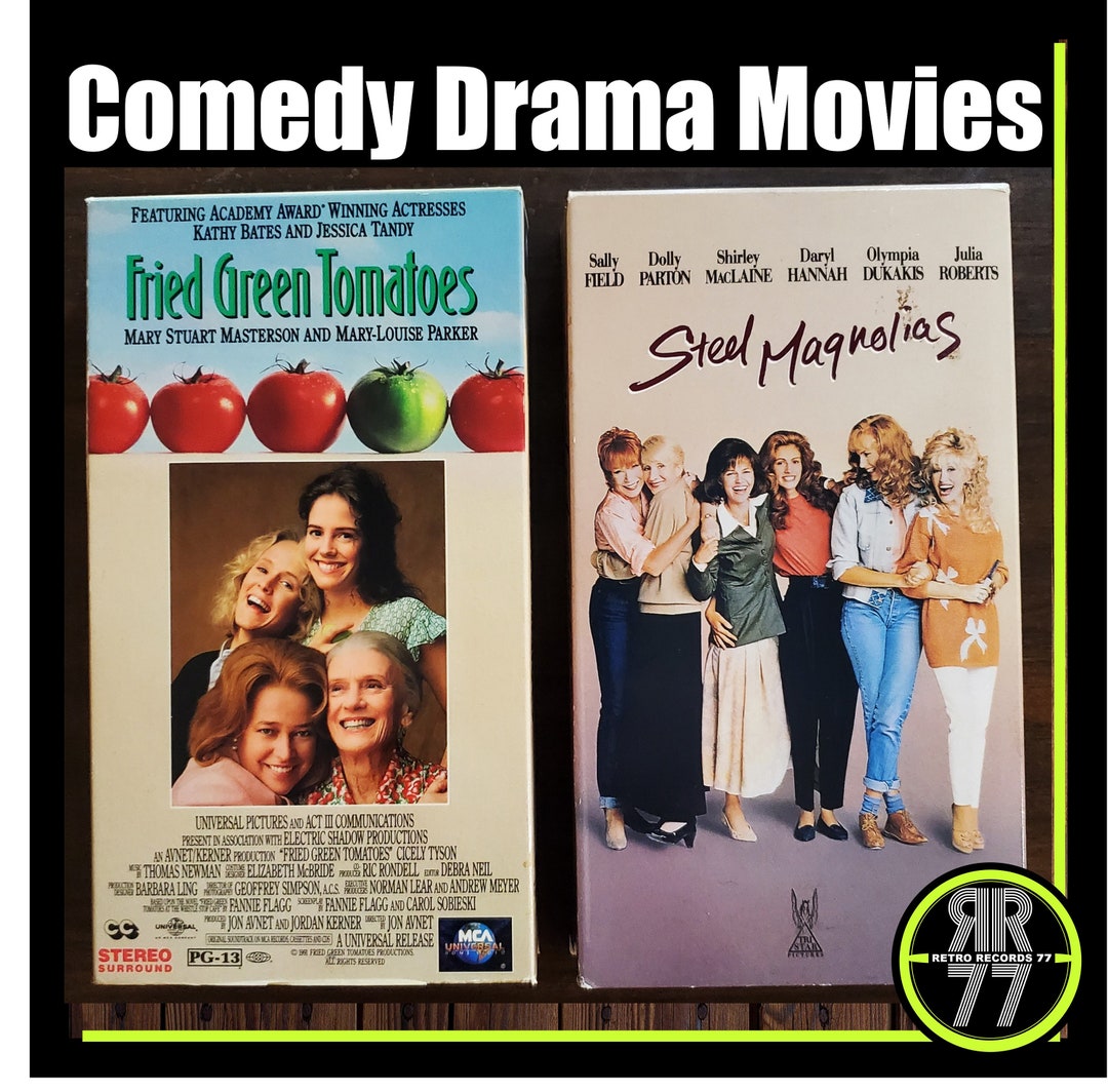 2 Comedy Drama Movies on VHS, Fried Green Tomatoes and Steel Magnolias