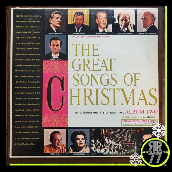 The Great Songs Of Christmas Album Two, 1963, Your favorite classic christmas songs