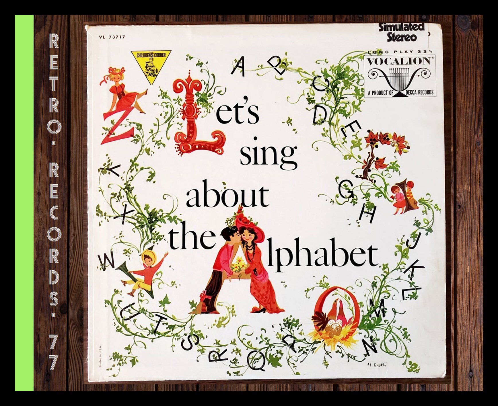 Vintage Kids Alphabet Album: 1963 Vocalion Vinyl LP - Etsy