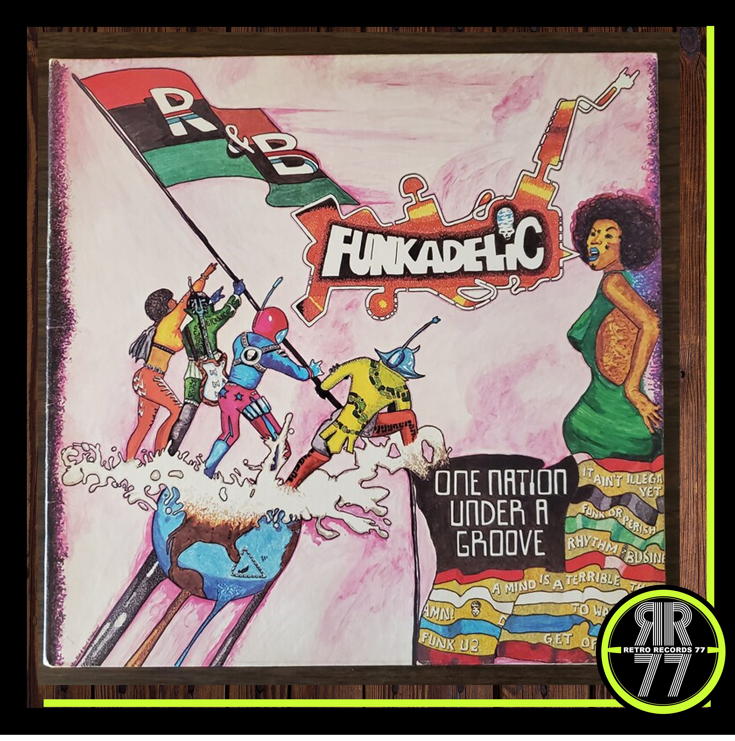 1978 Funkadelic-one Nation Under A Groove LP, BSK 3209, Free