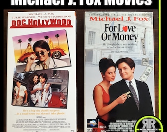 2 Michael J. Fox Movies on VHS, Doc Hollywood and for Love or