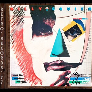 Vintage Record: Billy Squier - Signs Of Life, 1984, All Night Long,  Rock, LP, Vinyl, Record, Album