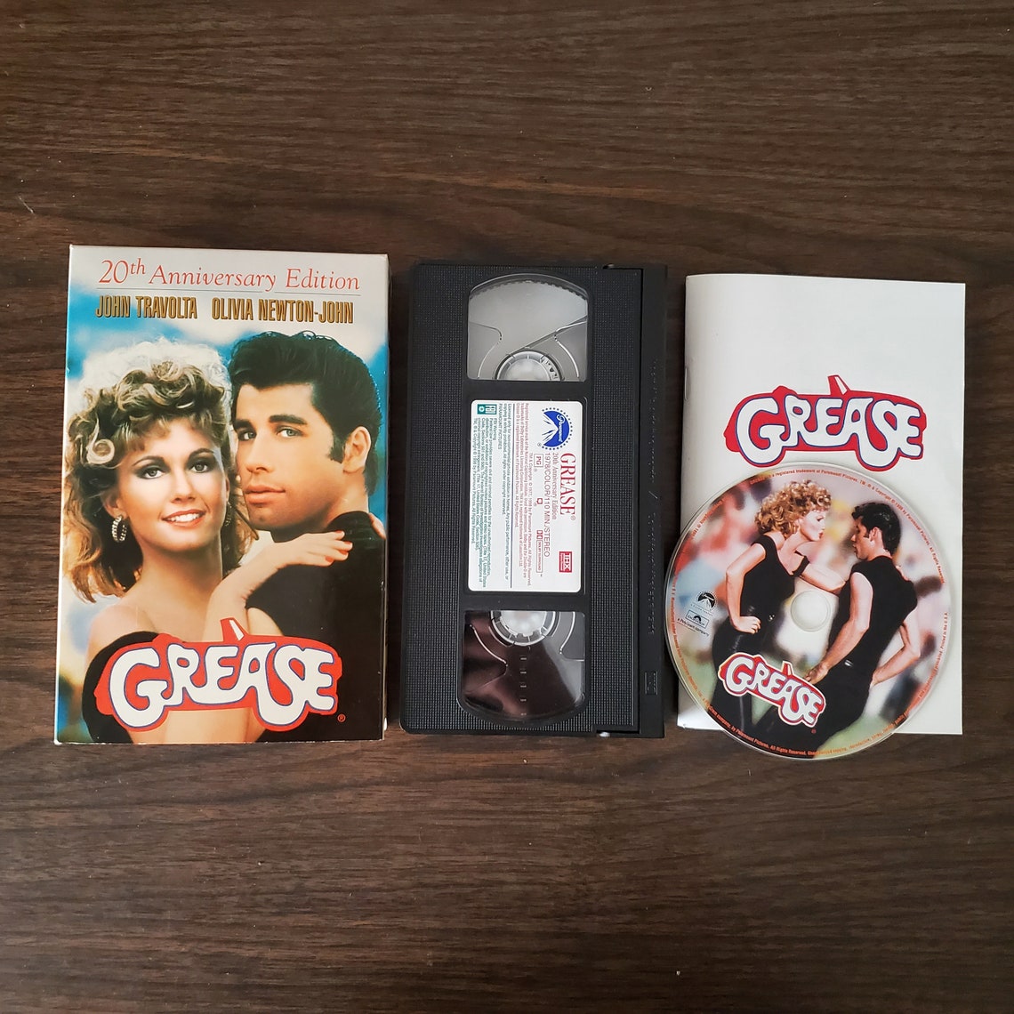 1998 Grease 20th Anniversary Limited Edition on VHS includes Etsy