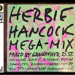 1984  Herbie Hancock-Mega-Mix 45 RPM SINGLE 12&quot; album, 44-04960 , album, record, vinyl, lp