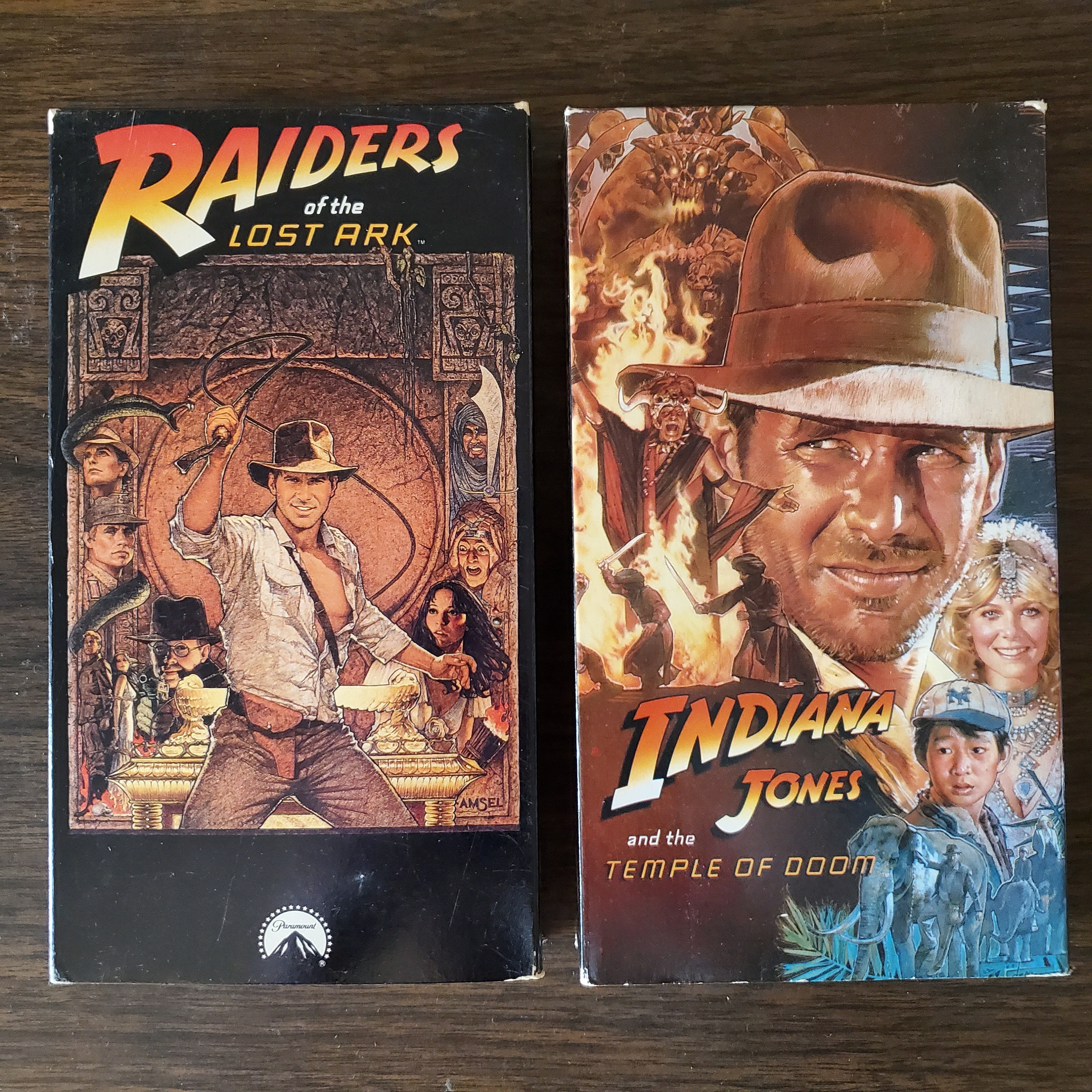 Indiana Jones VHS, Raiders of the Lost Ark & Temple of Doom - Etsy