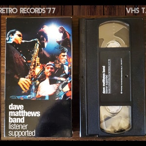 Dave Matthews Band - Listener Supported VHS, 1999, Don&#39;t Drink The Water, Concert Tape,  VHS