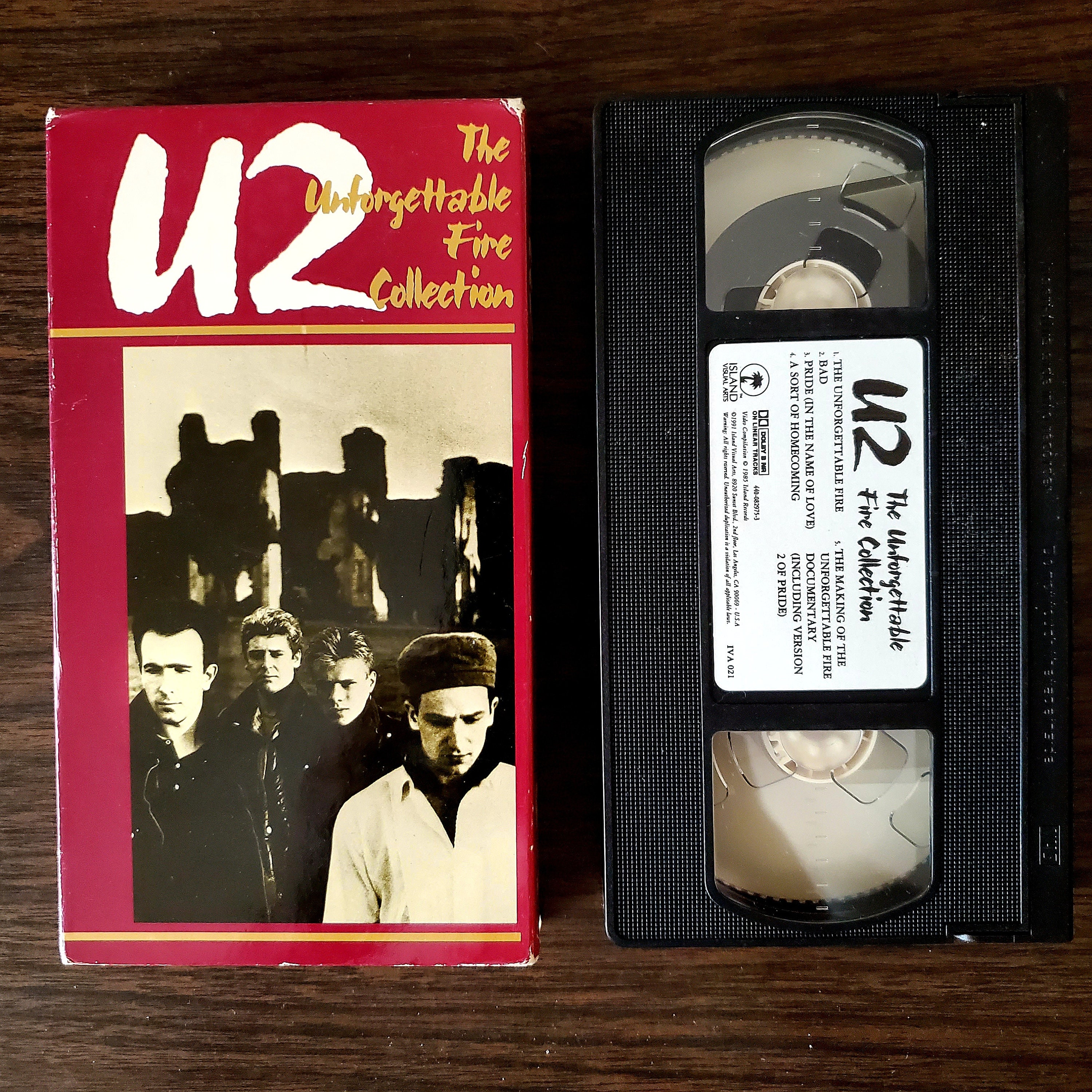 U2-the Unforgettable Fire Collection VHS, U2 Fire Tour 1985 U2-the Unforgettable Fire Collection VHS, U2 Fire Tour 1985