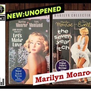Marilyn Monroe Movies on VHS:  Let's Make Love and The Seven Year Itch, New Unopened VHS Tape