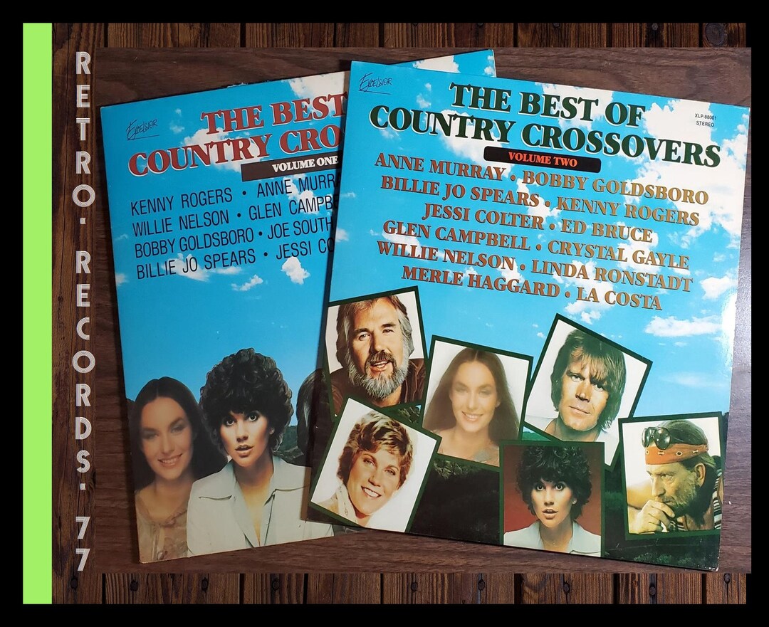Vintage Album Best of Country Crossovers Music, 2 Albums, Kenny Rogers