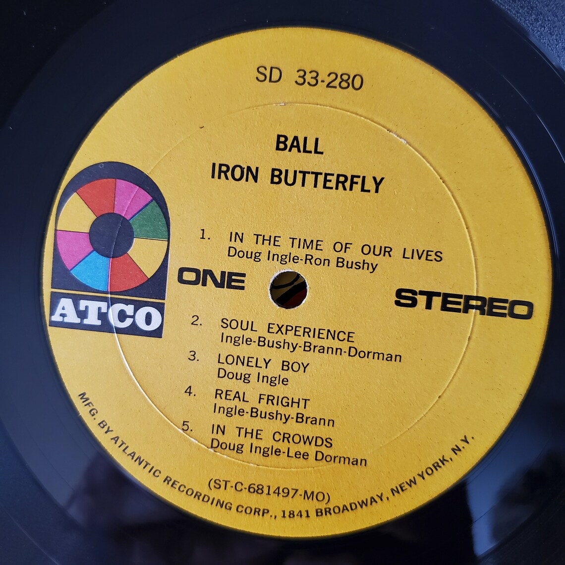 1969 Iron ButterflyBall Album ATCO Records SD 3328 Lp Etsy