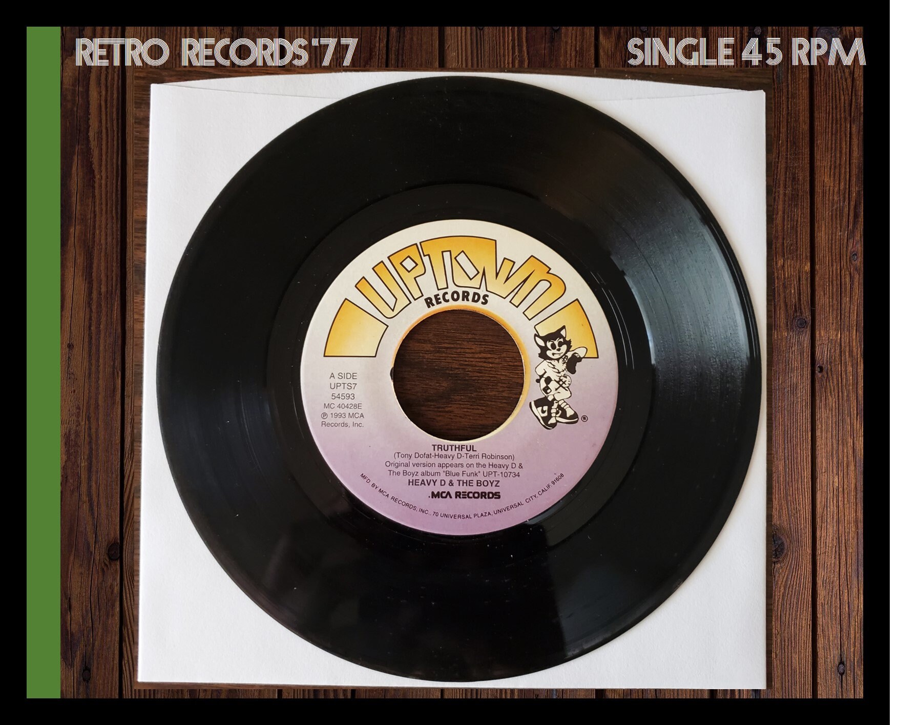 Heavy D & the Boyz-truthful / Blue Funk 45 RPM Single, 1988