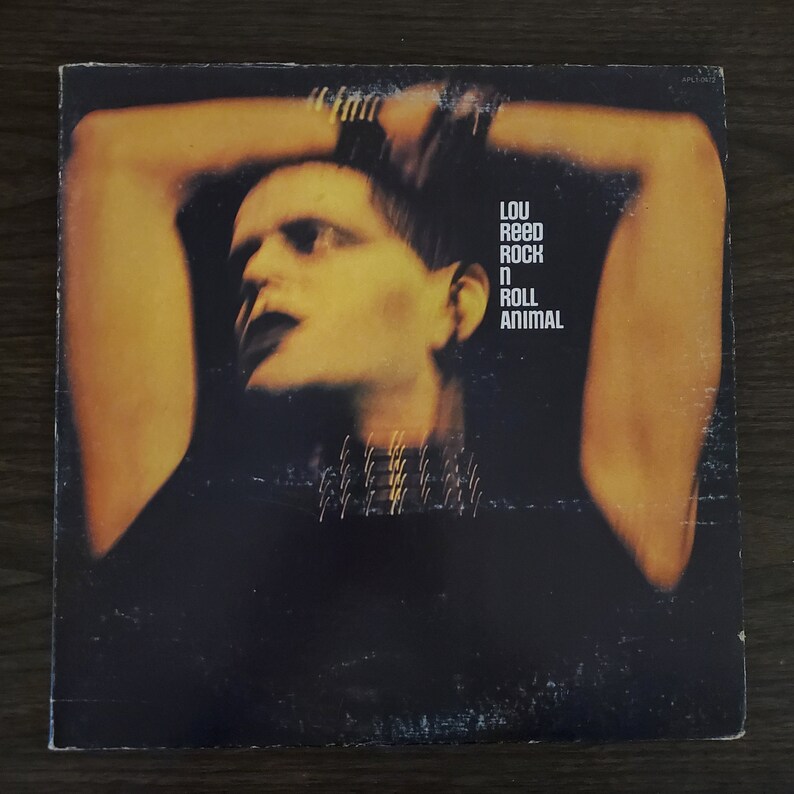 1974 Lou Reedrock N Roll Animal Album,apl10472, Art Rock, Glam Lp, Vinyl, Album, Record, Free