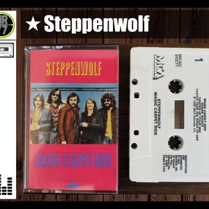 1985 Steppenwolf-Magic Carpet Ride CASSETTE, Born To Be Wild, Hootchie Kootchie Man, MCAC-20271