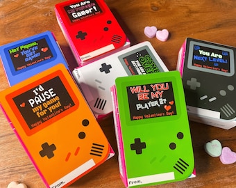 VIDEO GAME VALENTINES, Gaming Valentine Cards, Boys Valentines, Gamer, Printable Valentines, Classroom Valentines, Game Boy, Gaming Cards