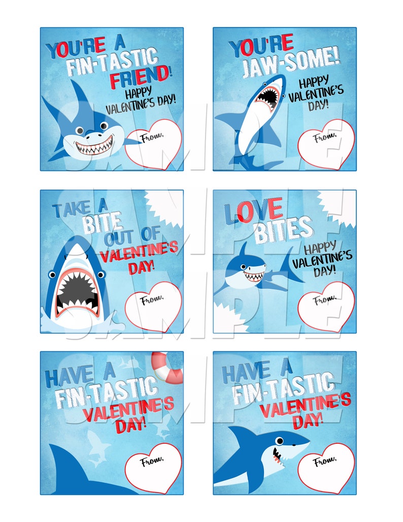 Some Dumb Valentines Day Cards With Some Dumb Shark Puns